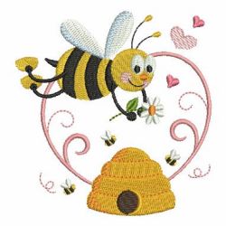 Spring Bees 12 machine embroidery designs