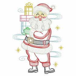 Rippled Santa 09(Sm) machine embroidery designs