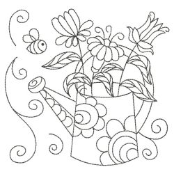 Color Me Doodle Garden(Md) machine embroidery designs
