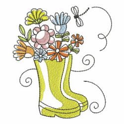 Doodle Garden 04(Md) machine embroidery designs