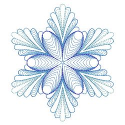 Rippled Colorful Snowflake 04(Md) machine embroidery designs