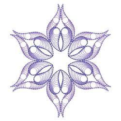 Rippled Colorful Snowflake 05(Lg) machine embroidery designs