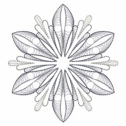 Rippled Colorful Snowflake 06(Md) machine embroidery designs