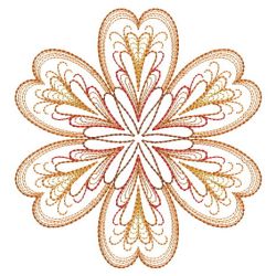 Rippled Colorful Snowflake 07(Lg) machine embroidery designs