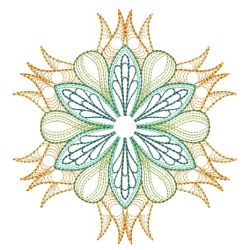 Rippled Colorful Snowflake 09(Md) machine embroidery designs