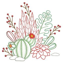 Vintage Cactus 06(Md) machine embroidery designs