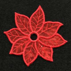 FSL LED Candle Poinsettia 02 machine embroidery designs