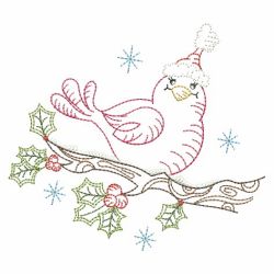 Vintage Christmas Animals 04(Md) machine embroidery designs