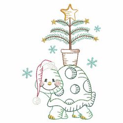 Vintage Christmas Animals 07(Md) machine embroidery designs