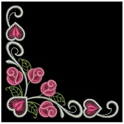 Heirloom Elegant Rose Corner 2 07 machine embroidery designs