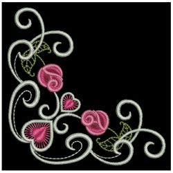 Heirloom Elegant Rose Corner 2 09 machine embroidery designs
