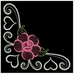 Heirloom Elegant Rose Corner 1 01 machine embroidery designs