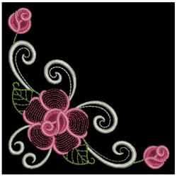 Heirloom Elegant Rose Corner 1 05 machine embroidery designs
