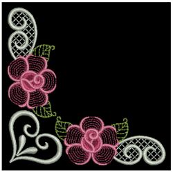 Heirloom Elegant Rose Corner 1 07 machine embroidery designs