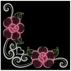 Heirloom Elegant Rose Corner 1 11 machine embroidery designs