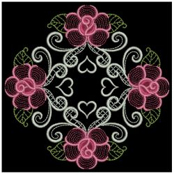 Heirloom Elegant Rose Quilts 03(Sm) machine embroidery designs