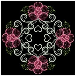Heirloom Elegant Rose Quilts 03(Sm) machine embroidery designs