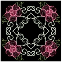 Heirloom Elegant Rose Quilts 04(Lg) machine embroidery designs
