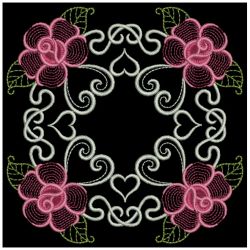 Heirloom Elegant Rose Quilts 04(Md) machine embroidery designs