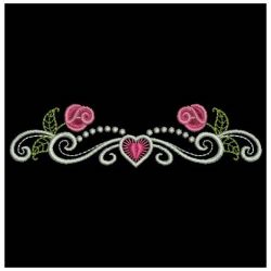 Heirloom Elegant Rose Border 2 02(Sm) machine embroidery designs