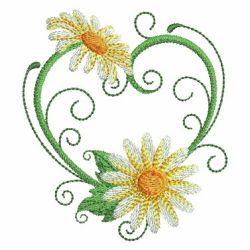 Heirloom Daisy 02 machine embroidery designs