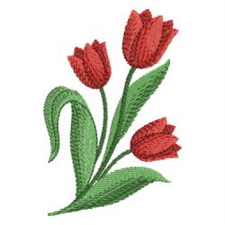 Colorful Tulip 01 machine embroidery designs