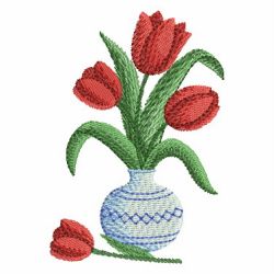 Colorful Tulip 03 machine embroidery designs