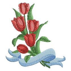 Colorful Tulip 04 machine embroidery designs