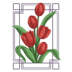 Colorful Tulip 05 machine embroidery designs