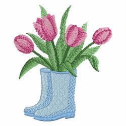 Colorful Tulip 06 machine embroidery designs