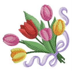 Colorful Tulip 07 machine embroidery designs