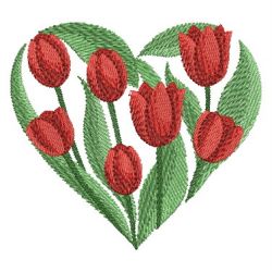 Colorful Tulip 08 machine embroidery designs