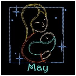 Vintage 12 Months 05(Md) machine embroidery designs