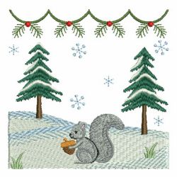 Country Frosty Forest 03 machine embroidery designs