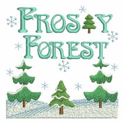 Country Frosty Forest 05 machine embroidery designs
