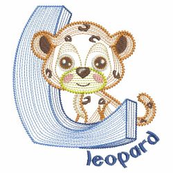 Rippled Animals Alphabet 12(Lg) machine embroidery designs