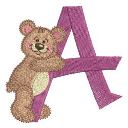 Teddy Bear Alphabet 01 machine embroidery designs