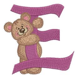 Teddy Bear Alphabet 05 machine embroidery designs