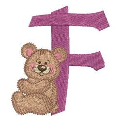 Teddy Bear Alphabet 06 machine embroidery designs