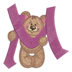 Teddy Bear Alphabet 13 machine embroidery designs