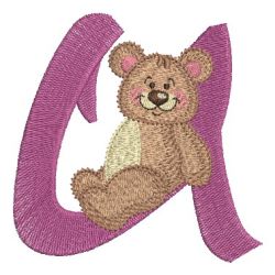 Teddy Bear Alphabet 21 machine embroidery designs