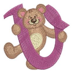 Teddy Bear Alphabet 22 machine embroidery designs
