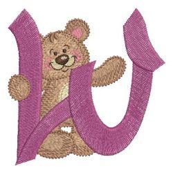 Teddy Bear Alphabet 23 machine embroidery designs