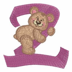 Teddy Bear Alphabet 26 machine embroidery designs