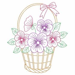 Vintage Pansy 05(Md) machine embroidery designs