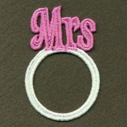 FSL Wedding Napkin Ring 13 machine embroidery designs