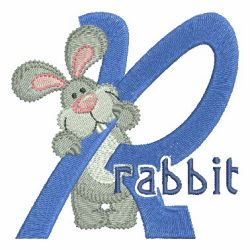 Cute Animals Alphabet 18 machine embroidery designs