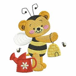 Spring Teddy Bear 02 machine embroidery designs