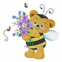 Spring Teddy Bear 06 machine embroidery designs