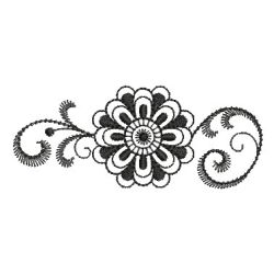 Heirloom Blackwork Floral 10 machine embroidery designs